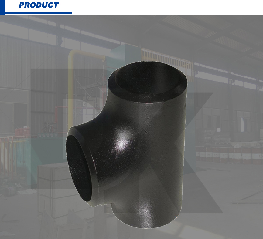 En10253 Carbon Steel Butt Welded Equal Tee Pipe Fitting  