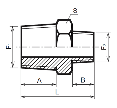 Male Thread Npt Bspt 304 316 Reducing Hex Nipple