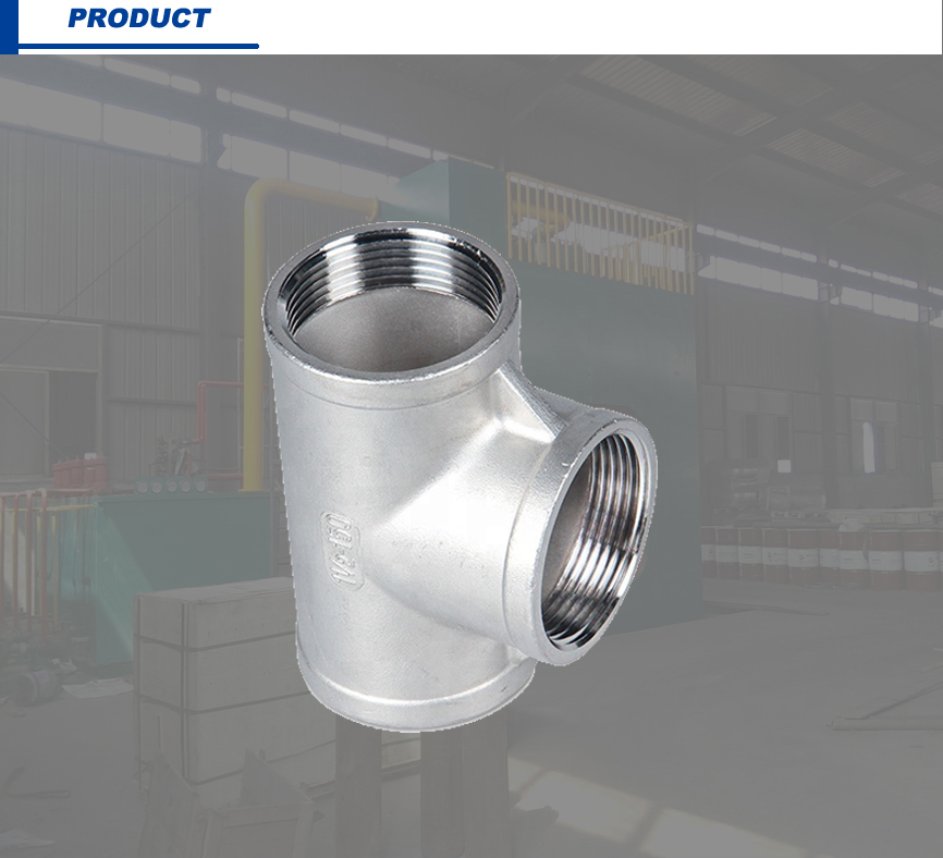 Class 150 304 316L Investment Casting Thread Fitting Equal Tee