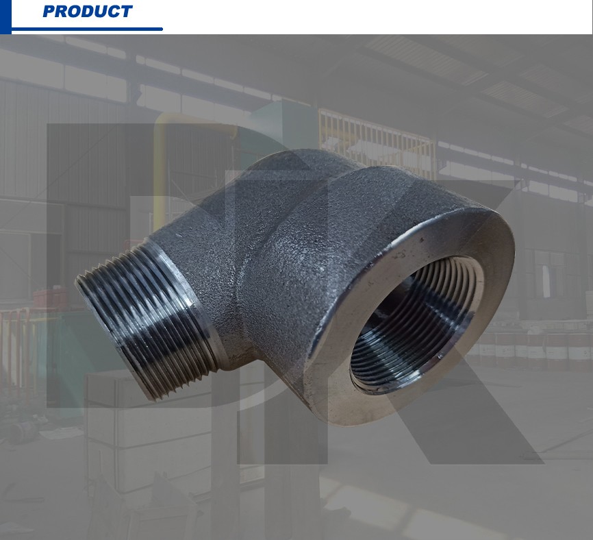 Class 3000 Forged Carbon Steel Pipe Fitting A105 90 Street Elbow