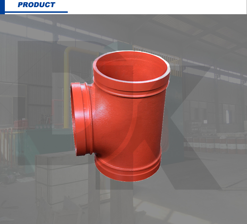 4Inch Ductile Iron Grooved Fittings Equal Tee