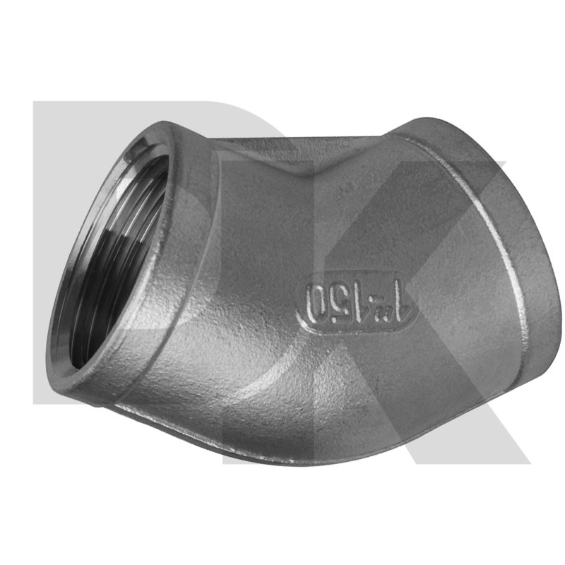 150Lb 304 Stainless Steel Thread Casting Fitting 45°Elbow