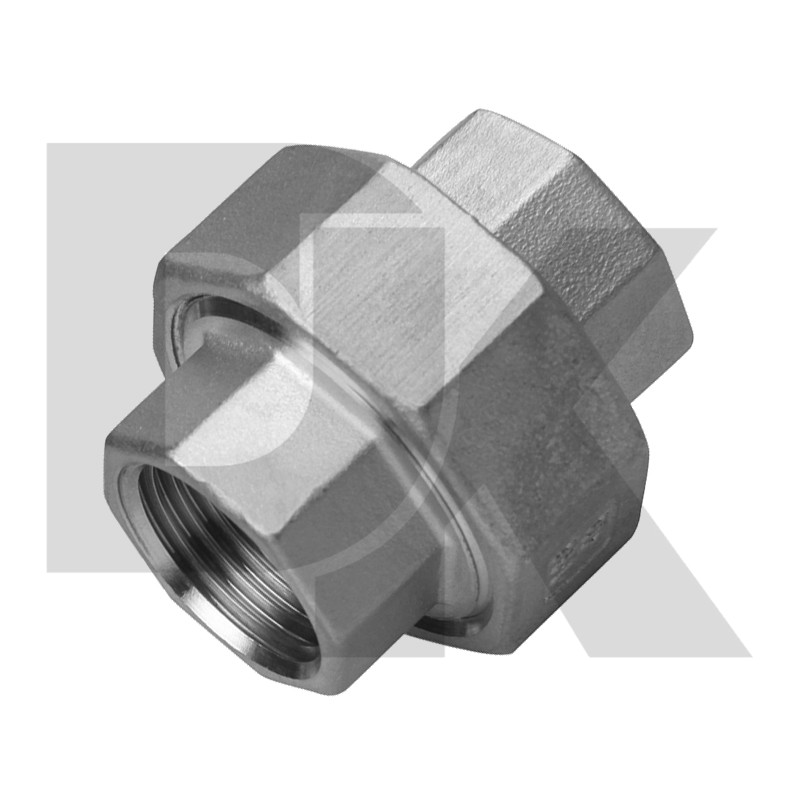 150Lb Cf8 Stainless Steel Female Bspt Threaded Fitting Union