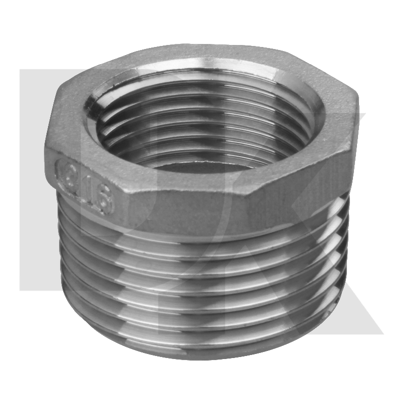 150Lb 304 Cf8 Casting Bspt Npt Thread Fitting Hex Bushing 