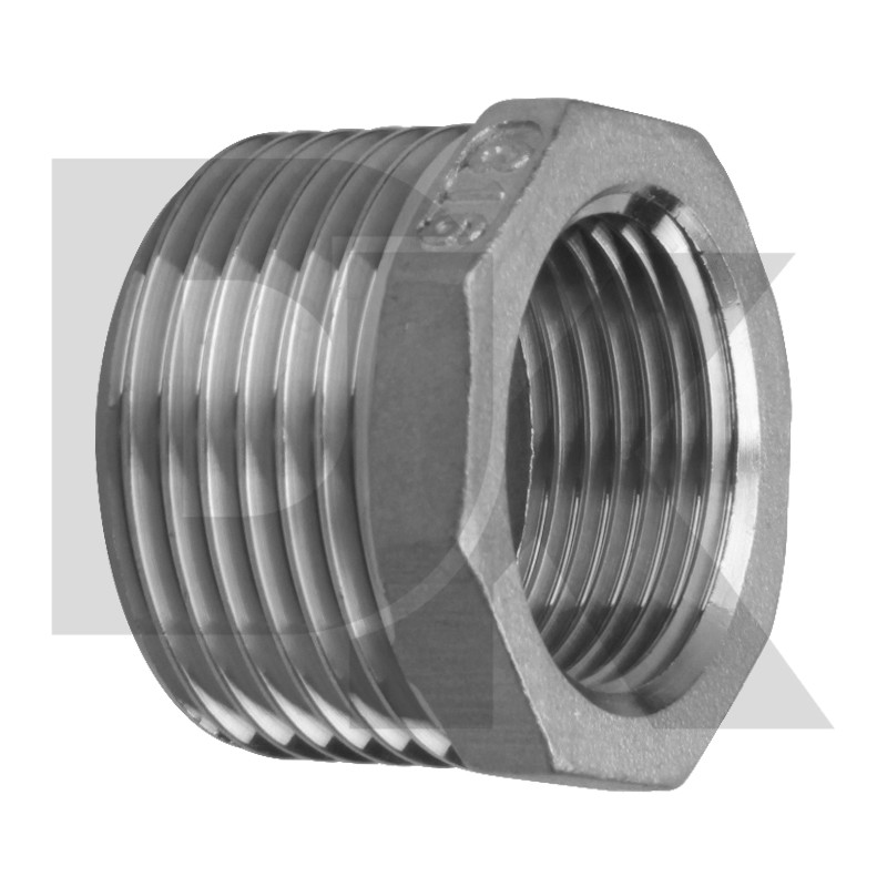 150Lb 304 Cf8 Casting Bspt Npt Thread Fitting Hex Bushing 