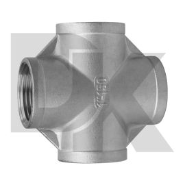 Female Bsp Npt 304 316L Class150 Thread Investment Casting Cross