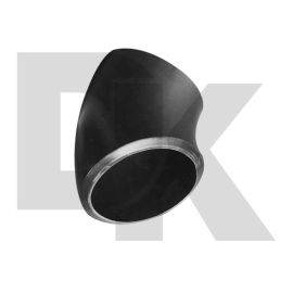 Black Painting Carbon Steel Pipe Fitting Butt Weld 45 Elbow