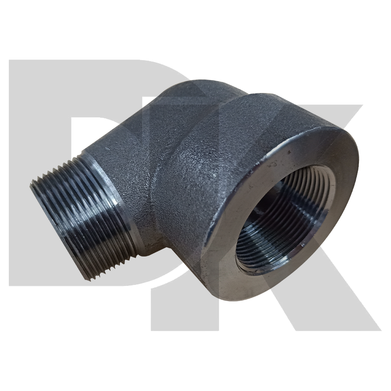 Class 3000 Forged Carbon Steel Pipe Fitting A105 90 Street Elbow 