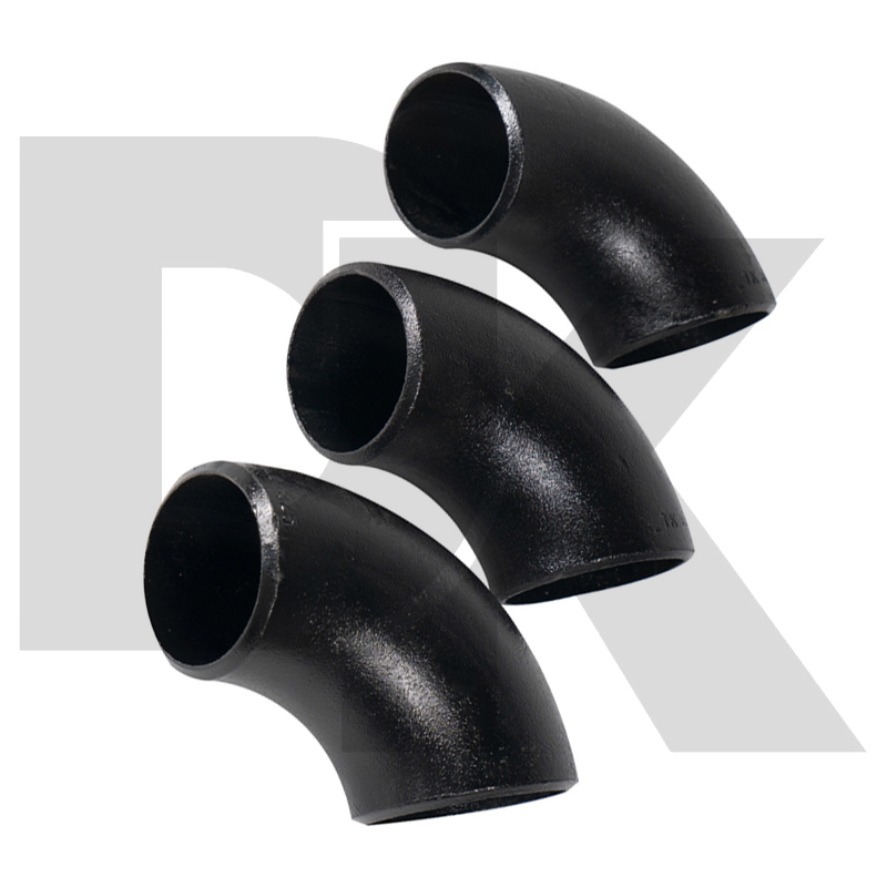 Black 90 Steel Sch80 Elbow Carbon Buttweld Pipe Fitting